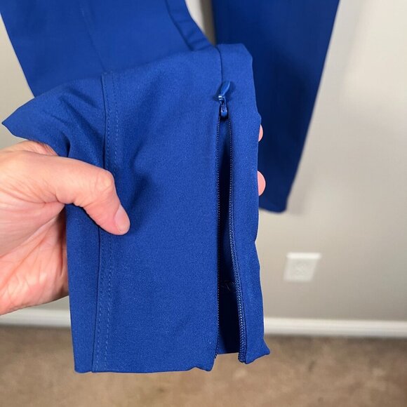 Sandro Paris Ankle Zip Pants Size 40 US 8 Cobalt Blue Skinny Work Career Office - Picture 7 of 9